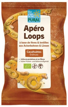 Pural Apéro Loops, gepuffte Bio-Erdnussringe